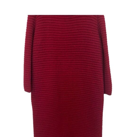 RARE Vintage I.Magnin Charlotte Sweater Coat Red Sz.M - Picture 3 of 8